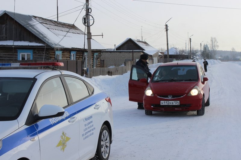 В Назарово полицейские провели оперативно-профилактическое мероприятие «Правопорядок»